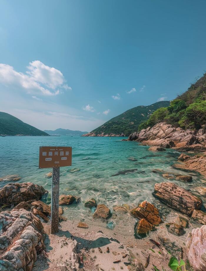 桔钓沙，海岸线