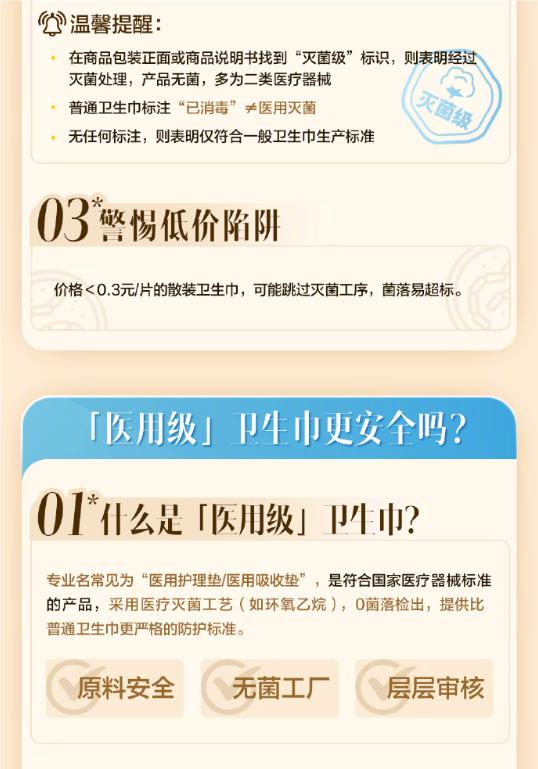 美团买药公布卫生巾安全标准，卫生巾安全标准，哪些卫生巾安全